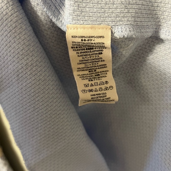 Free People Fairground Thermal Sweater Sky Blue Size Small - Picture 9 of 11